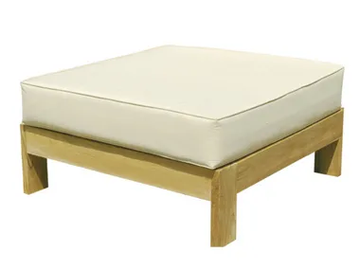 SAINT RAPHAEL - Square wooden garden pouf by Il Giardino di Legno - view 2